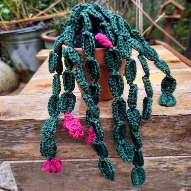 crochet christmas cactus